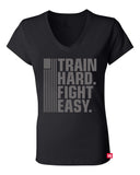 Train Hard Fight Easy - Ladies Vneck (Red Label Edition)